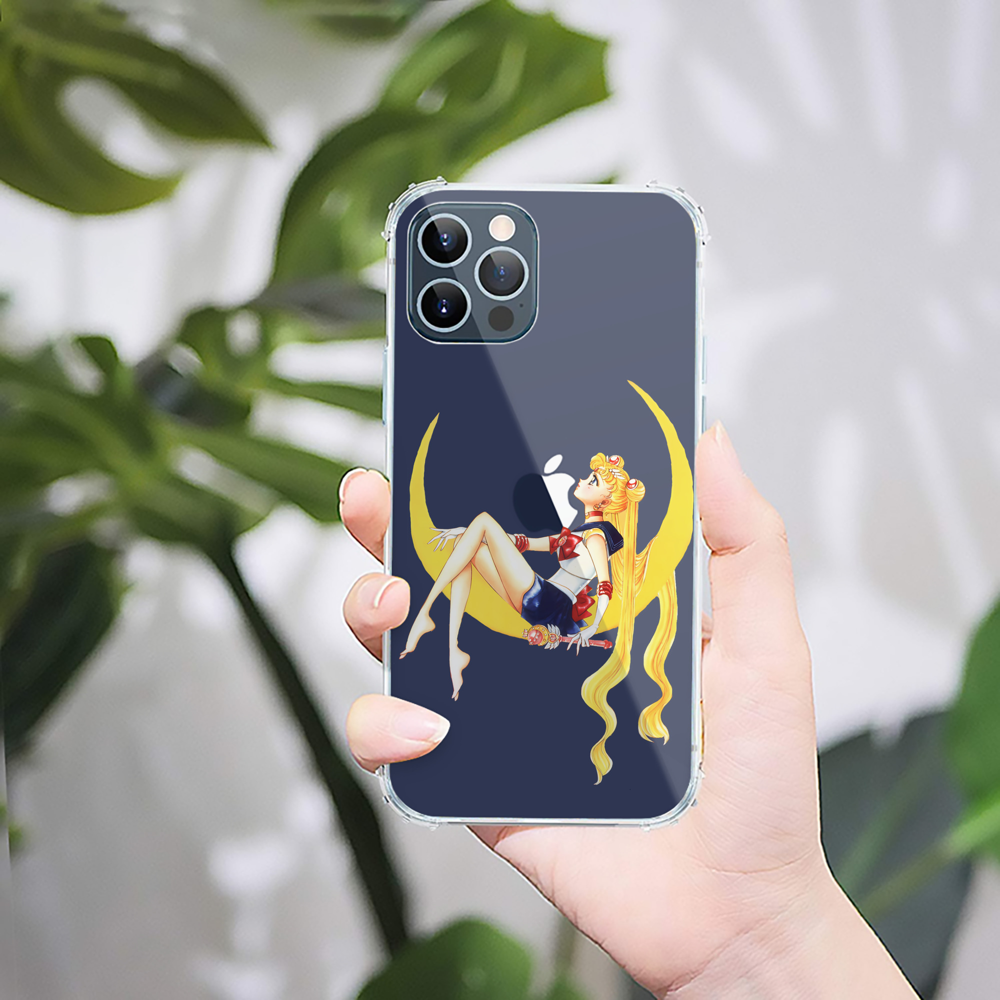 （画像用） 美少女戦士セーラームーン 月野 うさぎ つきの うさぎ Sailor Moon Tsukino Usagi 【iPhone 12シリーズ対応】透明スマホケース（クリアソフトケース）